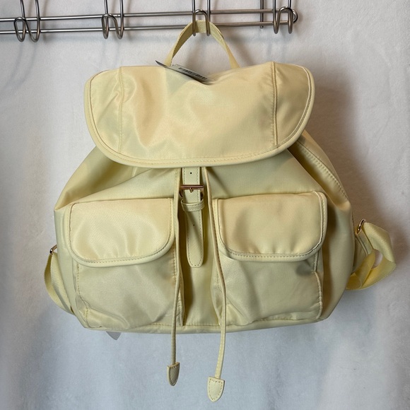 NEW Year of Ours x FabFitFun YOS Yellow Nylon Backpack BNWT Spring 2026 - Picture 3 of 11